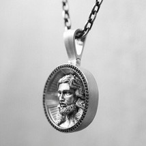 New Silver Pendant Jesus Christ Sterling Necklace Charm Gift Orthodox Silver 925 - £198.92 GBP