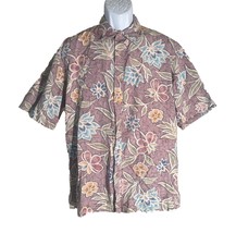 COOKE STREET Men&#39;s Short Sleeve Button Down Floral Hawaiian Shirt XL - $10.88