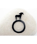 Laser-Cut Unicorn Acrylic Ring, Black or White Unisex Jewelry for Fantas... - $206.89 MXN