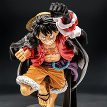 New Monkey D Luffy Punching Haki Pose One Piece Anime Action Figure Toy Statue - £31.26 GBP
