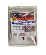 American Pleated Fan Flag Bunting Half Fan Banner NEW Patriot Made In US... - $276.80 MXN