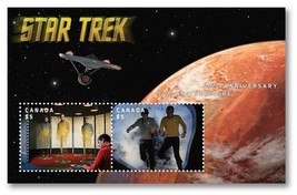 Star Trek 50th Anniversary – Lenticular Souvenir Sheet (Animated Stamps) - £13.75 GBP