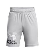 Under Armour Boys' Tech Logo Shorts, (026) Castlerock/Squad Orange/Orang... - $19.59