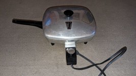 Vintage Mirro-Matic Aluminum M9213 Electric Fry Pan Skillet w/ Power Cord Works - £35.80 GBP