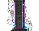 Rgb Power Strip Tower With Usb C Pd 20W, Waterproof Surge Protector With... - $70.29