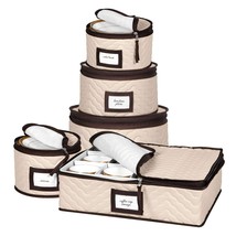 China Storage Containers 5-Piece Set Moving Boxes For Dinnerware, Glasses, Plate - £44.02 GBP