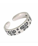 Vintage Butterfly Sterling Silver Adjustable Ring for Women - £12.48 GBP