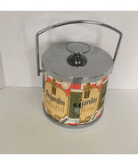 Serv master mid century kitschy ice bucket cocktail graphic print - $29.70
