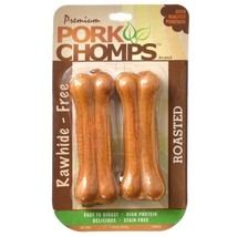 Pork Chomps Premium Roasted Pressed Bones - 4.5&quot; - 2 count - £7.02 GBP