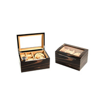 International Lacquered Ebony Burl Wood Jewelry Box - $489.02