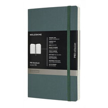MOLESKINE PROFESSIONAL NOTEBOOK LARGE FOREST GREEN - £23.60 GBP