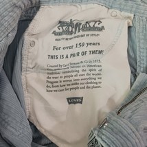 Levi's 505 Men's Size 34x32 Fits 32×32 Blue Coton Pants Straight image 8