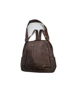 Genuine PU Leather Backpack Bag Women  Purse Anti-theft Coffee Vintage S... - $36.47 CAD