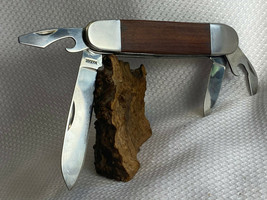Vtg Rare Maxam 4 Blade Folding Pocket Knife Made In China National HQ USA - £71.73 GBP
