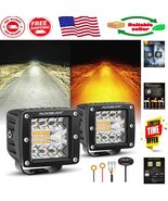 Adjustable 72W Amber &amp; White LED Strobe Lights for Off-Road Safety - Pair - $2,212.01 MXN
