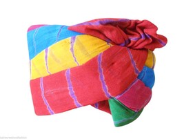 Men Hat Turban Rajasthani Safa Multicolor Pag Handmade Pagri 6 7/8 (21.5... - $49.99