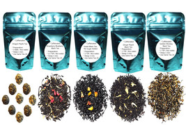 Tea Sampler, 5 Black Teas, Caffeinated Tea, Loose Leaf Tea - £12.91 GBP