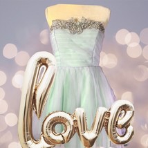 City Triangles Prom Dress Aqua Lilac Mint Princess Formal Junior SZ 11 NWT $134 - £27.80 GBP