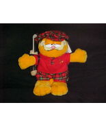 10&quot; Golfer Garfield Plush Stuffed Toy With Tags By Paws From 1978 - €51,41 EUR