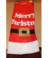Christmas Felt Tree Skirt 40&quot; Circle Holiday Style Santa Belt Gold Buckl... - $7.44 CAD
