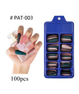 100Pc Long Ballerina Coffin Full Cover Artificial False Nail #03 - $6.70