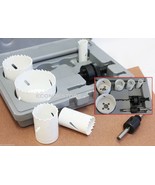7 PCS PLUMBING DEEP HOLE SAW KIT BI-METAL SAWS CUTTER W/ CASE - $26.14