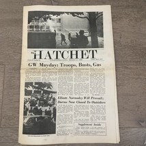 The Hatchet May 4, 1971 George Washington Univ. Newspaper Tear Gas Protestors - £47.19 GBP