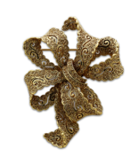 LO2403 - Gold White Metal Brooches with Top Grade Crystal  in Citrine Ye... - $86.26 CAD