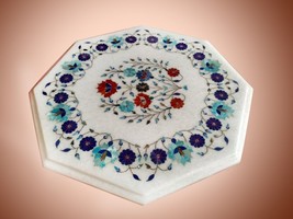 12&quot;x12&quot;  Marble &amp; Semi Precious Inlay Centre Table Top Shape: Octagonal - £248.46 GBP