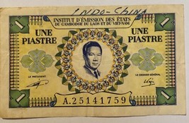 Numismatics Collectible French Indo-China Viet Nam Issue 1 Piastre - $22.00