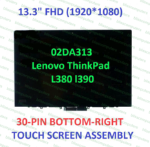 13.3&quot; FHD Lenovo ThinkPad L380 02DA314 02DA316 LCD LED Touch Screen Assembly - £110.59 GBP