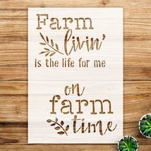 Wheat Grain Stalk Stencil Set for Walls and Crafts, Rustic Farmhouse Des... - $14.69+