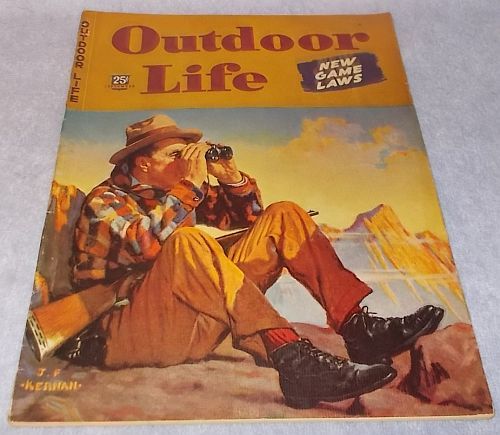 Outdoor Life Sporting Magazine September 1945 Back Issue J.F Kernan  Fish Hunt - $12.95