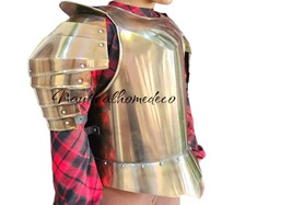 Medieval Knight Roman Muscle Armor Chest Plate &amp; Pauldrons - Halloween Costume - £191.62 GBP