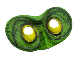 Ben Cooper Snake Reptile Snake Rubber Half Face Mask 1987 Vintage Halloween - £31.29 GBP