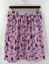 Disney Alice In Wonderland Retro Skirt Plus Size 24 Pink Pockets Lined P... - $44.55