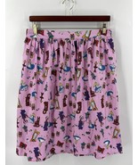 Disney Alice In Wonderland Retro Skirt Plus Size 24 Pink Pockets Lined P... - $818.61 MXN