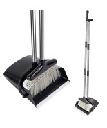 Broom And Dustpan Set With Sturdy Long Handle Combo For Kitchen Indoor O... - £33.77 GBP