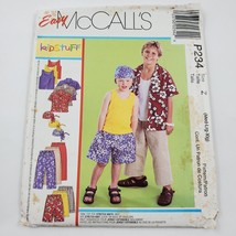 McCalls Sewing Pattern UnCut 4250 Kids Stuff Boys Tank Top -Pants -Shorts M-L-XL - $6.89