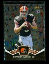 2012 Topps Finest Rc Chrome Football Card FM-BW Brandon Weeden Cleveland Browns - £2.32 GBP