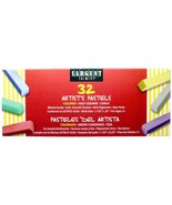 Sargent Art 22-4101 Colored Half Square Chalk Pastels, 32 Count - £17.42 GBP