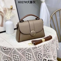 Yagelaishi French Style Soft Leather Small Square Bag Creative Lock Messenger Ba - $70.00