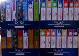 Satya Nag Champa Hand Rolled Incense Sticks 15 Grams Bengaluru Original Assorted - £3.71 GBP