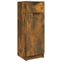 Modern Wooden Narrow Bathroom Toilet Storage Cabinet Unit With Door &amp; Drawer - £56.41 GBP+