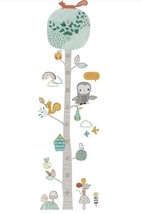 Meter - Tree with Forest Animals Wall Sticker, Pastel Tree Self-adhesive... - $10.27