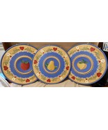 Hand Painted Artist Wooden Plates Kitchen Decor By LKH 12&quot; With Hangers ... - $1,278.97 MXN
