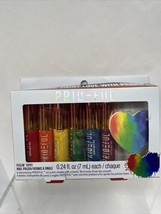 Prideful LGBTQ+ Gift Set Feelin Tipsy Shimmering Iridescent Nail Polish Rainbow - £4.14 GBP