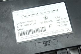 2005-2007 MERCEDES W203 C350 C230 FRONT LEFT DRIVER  SEAT CONTROL MODULE H1092 image 7