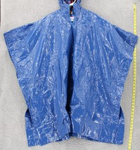 Sailmaker Outerwear Plastic Poncho 1 Sz Adult Unisex Hooded Cape Dk Blue Travel - £11.74 GBP