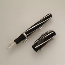 Visconti Divina Elegance Black Resin with Silver Trim Fountain Pen - $593.07